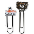 Jumbo Paper Clip Bookmark w/ Laser Cut PVC Emblem 2D